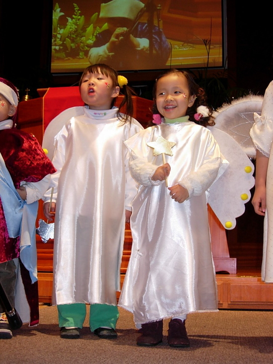 성탄절에 작은 천사