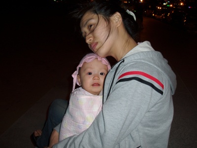 바람을 맞으며..