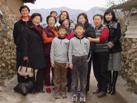 오랜만에 만난 가족들