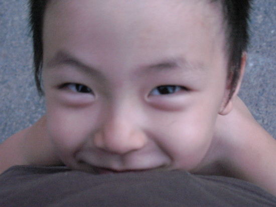 내아이가 메달릴때