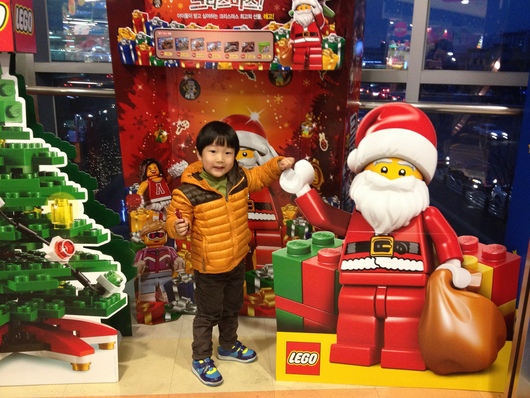 눈을 제대로 즐기는 아들