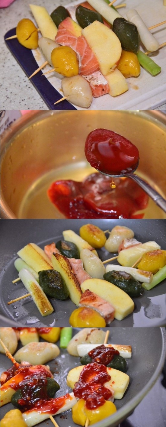 13808970993.jpg 명절 후 남은 송편으로 만든 송편연어꼬치~