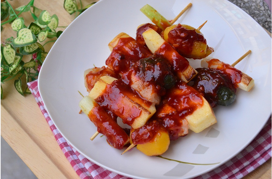 13808971124.png 명절 후 남은 송편으로 만든 송편연어꼬치~