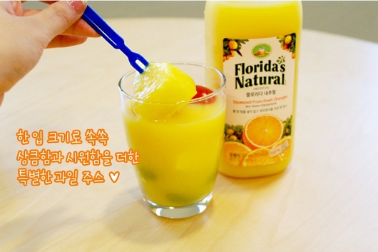 [플로리다내추럴 생레시피] 자몽주스로 자몽에이드만들기