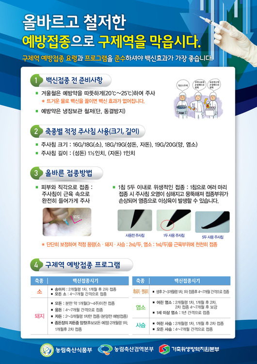 구제역 백신접종만 하면 된다는데..