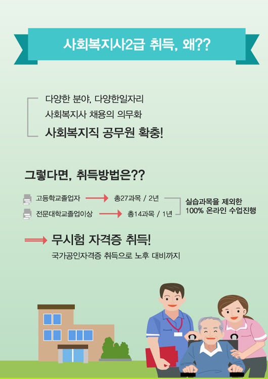 국가자격증(사회복지사&보육교사) 온라인과정 안내