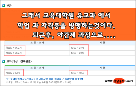 경기도지역 어린이집원장입니다. 전문대 학력으로 교육대학원 입학과 유치원정교사2급을 준비하고 싶습니다