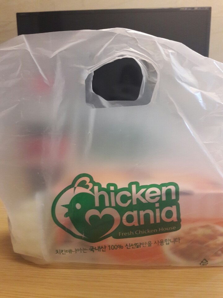 치킨매니아 마늘치킨 넘나 맛있는 거~