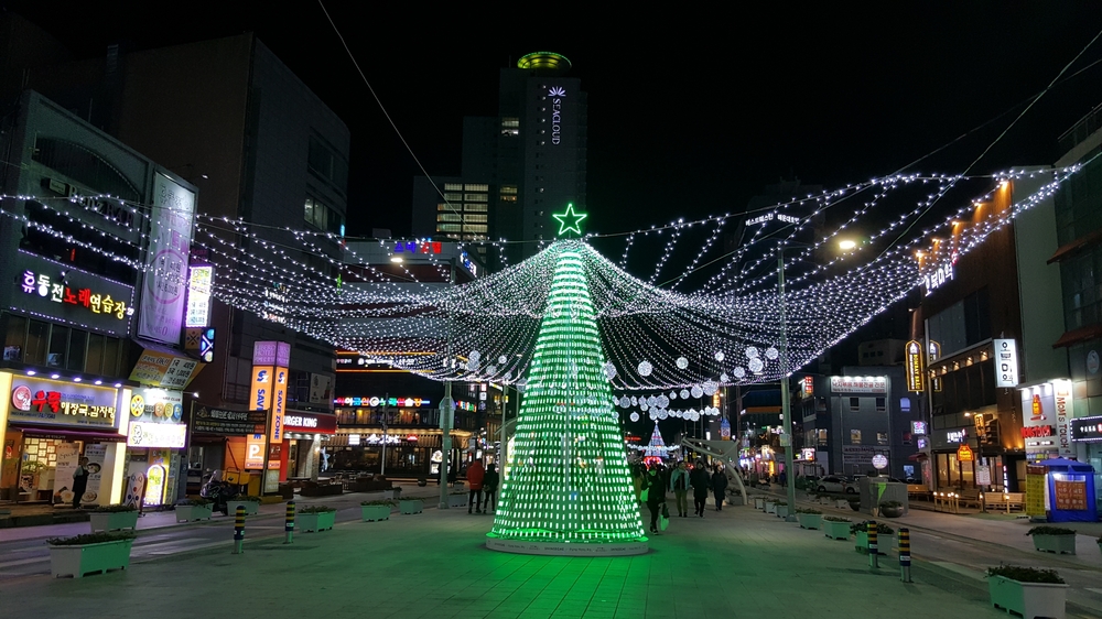 해운대 바닷가 빛축제