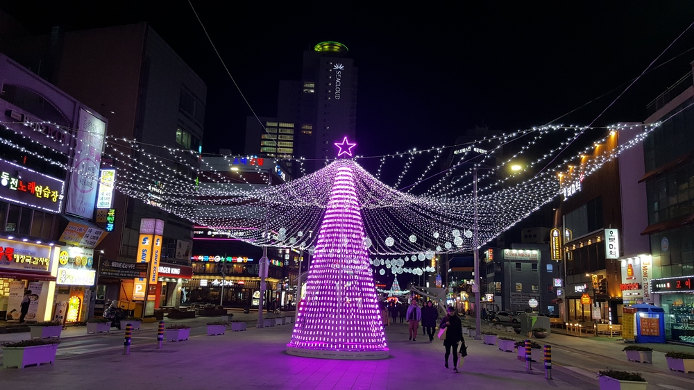해운대 바닷가 빛축제