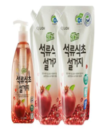 참그린 주방세제 석류 470g 용기 1개+900ml 리필 2개