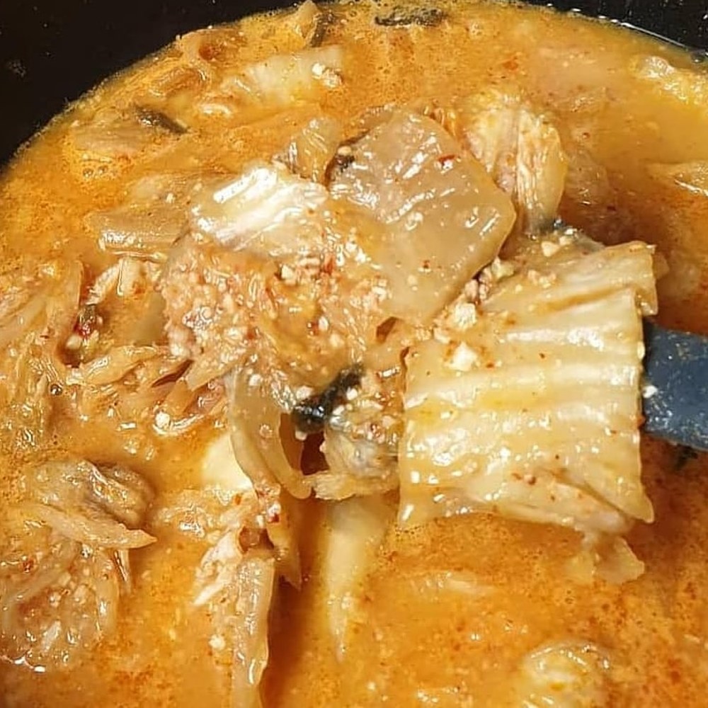 비지찌개 만들었습니다.