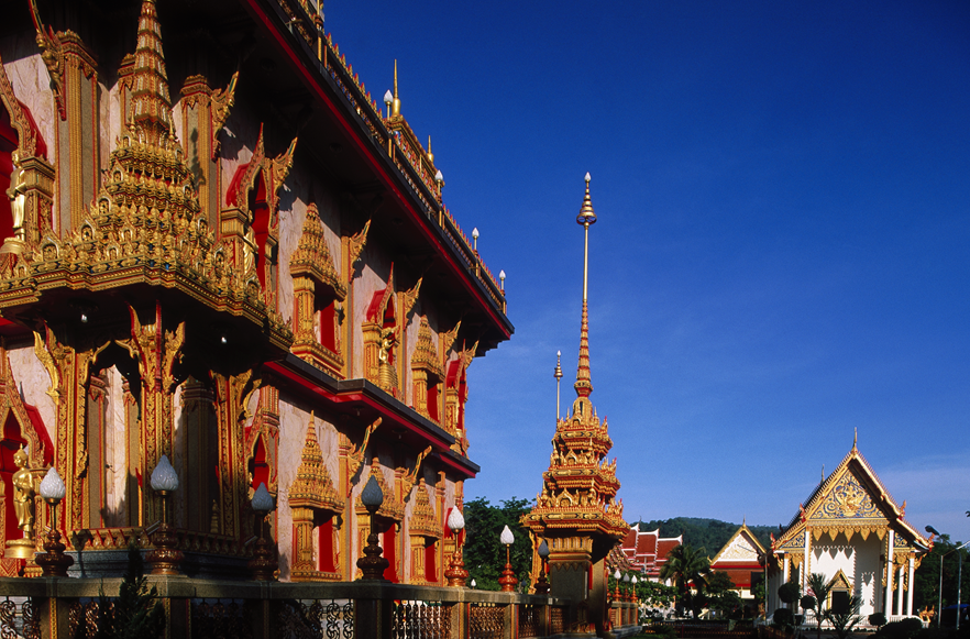 태국 사찰 관광을  비..