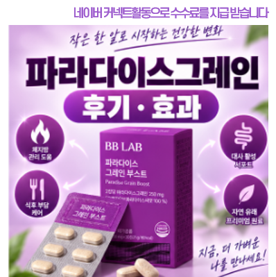 파라다이스 그레인 효능..