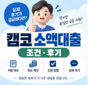 캠코 소액대출 부결 원..